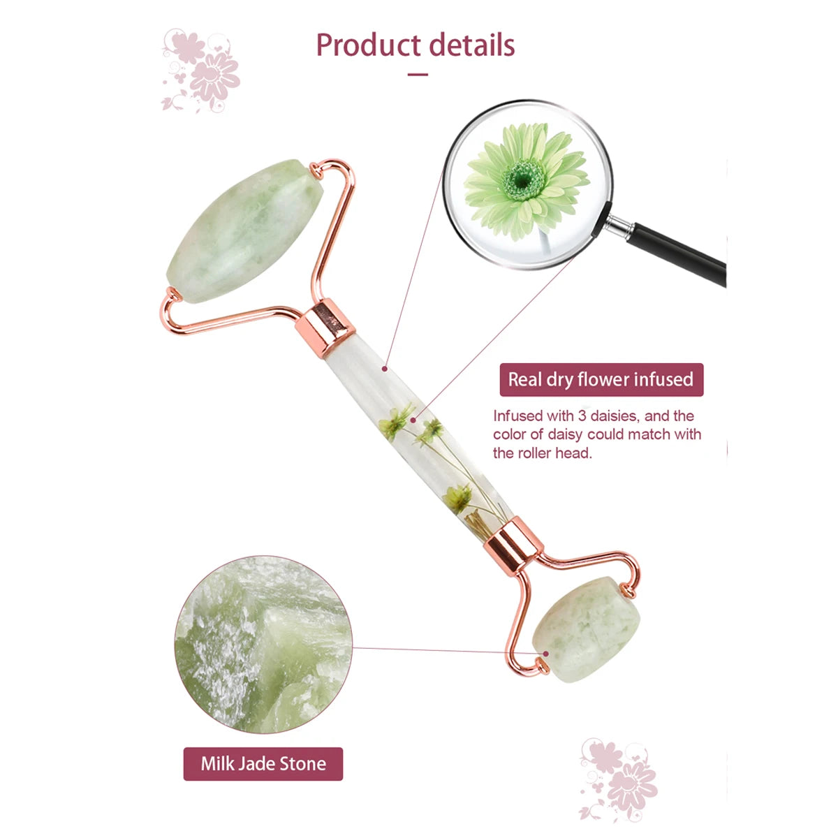 Natural Jade Roller Massager for Face Roller Face Massager Women Facial Beauty Skin Care Tools Body Relaxing Massager Good Gift