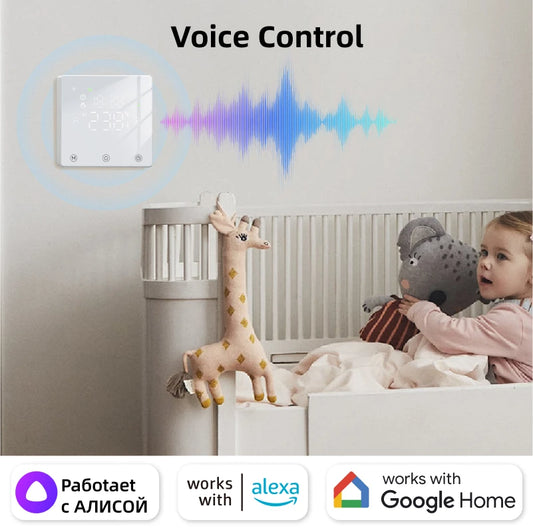 Smart Home Thermostat WiFi Heating Water/Gas Boiler Tuya RF433 Wireless Battery Powered Temperature Controller Alexa Google Home
