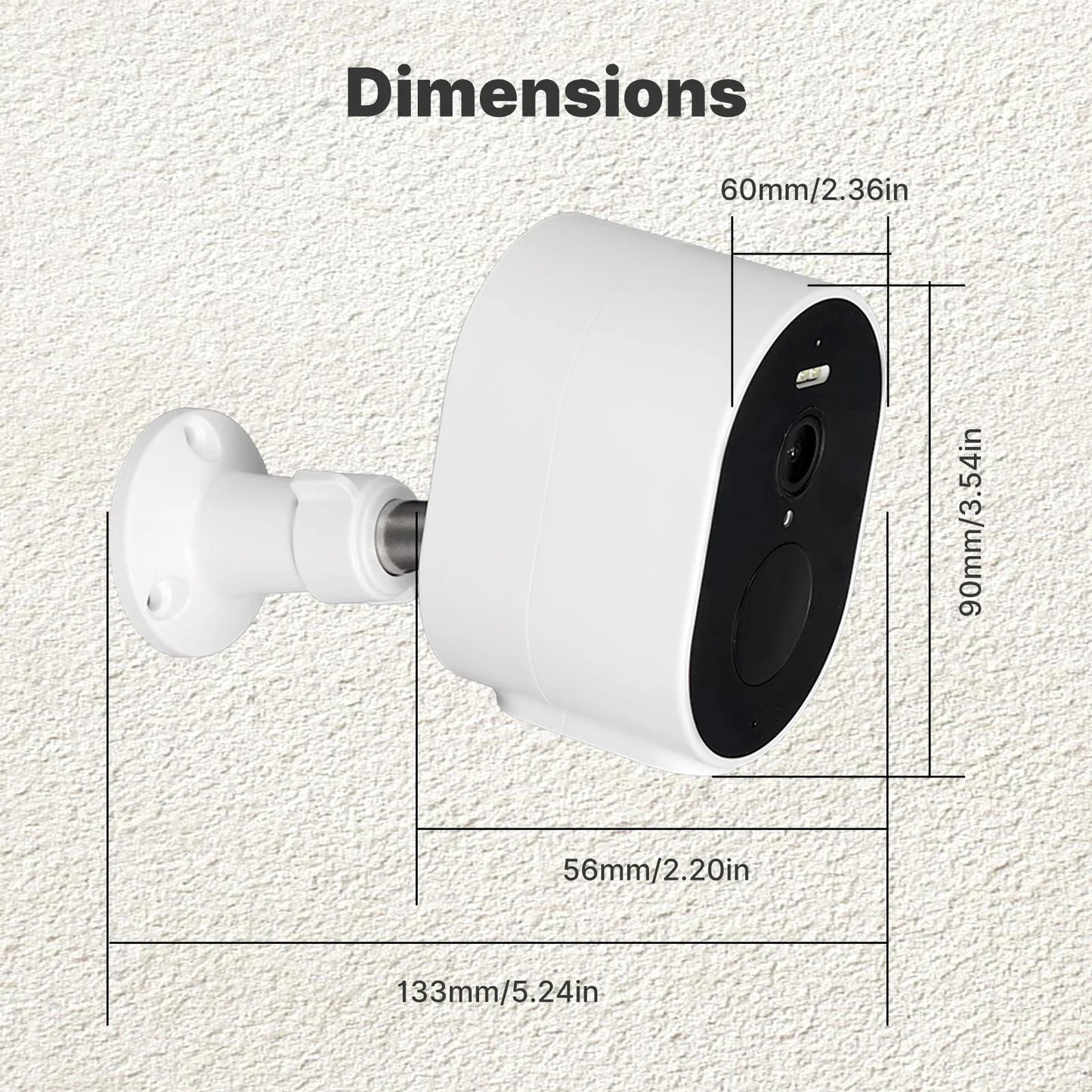 MOES Tuya WiFi 4MP HD Smart Security Camera Solar Charging IP65 Waterproof Full Color Night Vision Work With Alexa Google Home