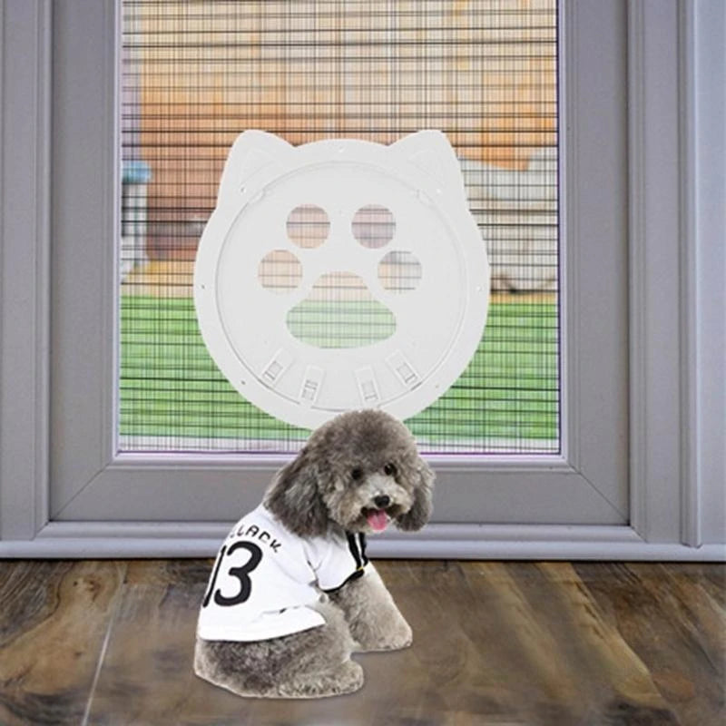 Pet Screen Door Magnetic Self-Closing Small Dogs and Cats Door with Locking Function for Screen Door, Window and Porch