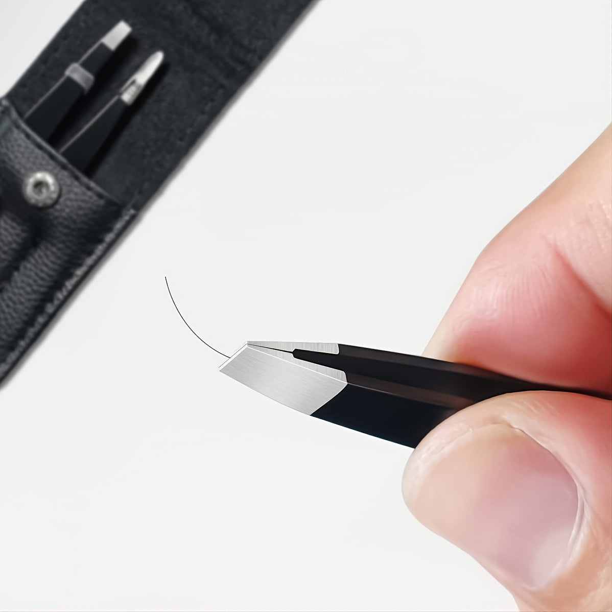 3pcs Premium Stainless Steel Eyebrow Tweezers Set  Precision Sharp Tip Tweezers for Body Ingrown and Facial Hair Removal