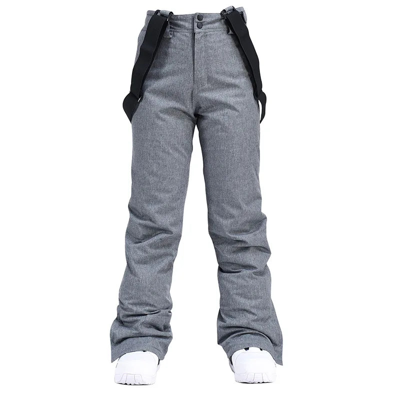 Cheap Women's and Men's Ice Snow Pants Outdoor Snowboarding Clothing Strap Trousers Skiing Suit Wear 10K Waterproof