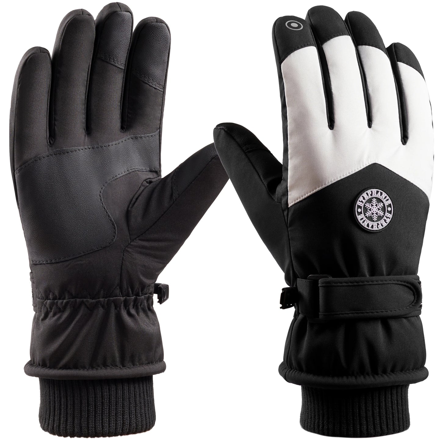Waterproof Ski Gloves Thermal Touchscreen Snowboard Gloves Warm Winter Snow Gloves Windproof Bike Cycling Gloves Fits Men Wome