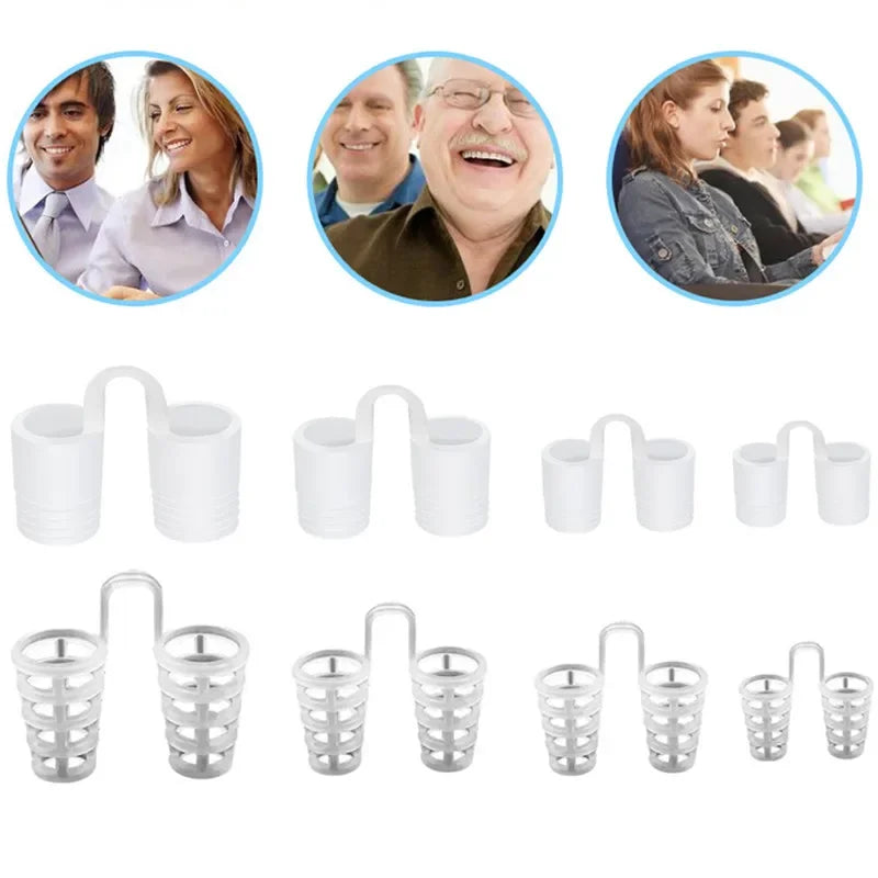 Anti Snoring Anti Snore Nose Clip Silicone Snoring Solution Device Snore Stopper Sleeping Aid Nasal Dilators Health Care