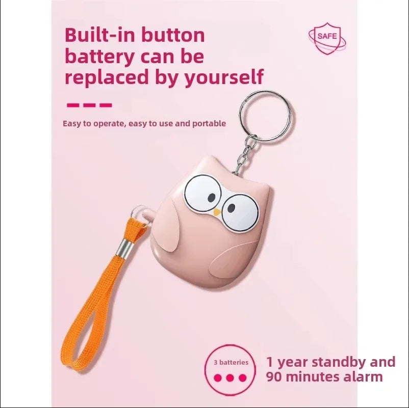 2025 Small and Easy To Carry Anti-attack Self-defence Alarm Rechargeable Battery Loud Key Chain 130db Personal Alarm