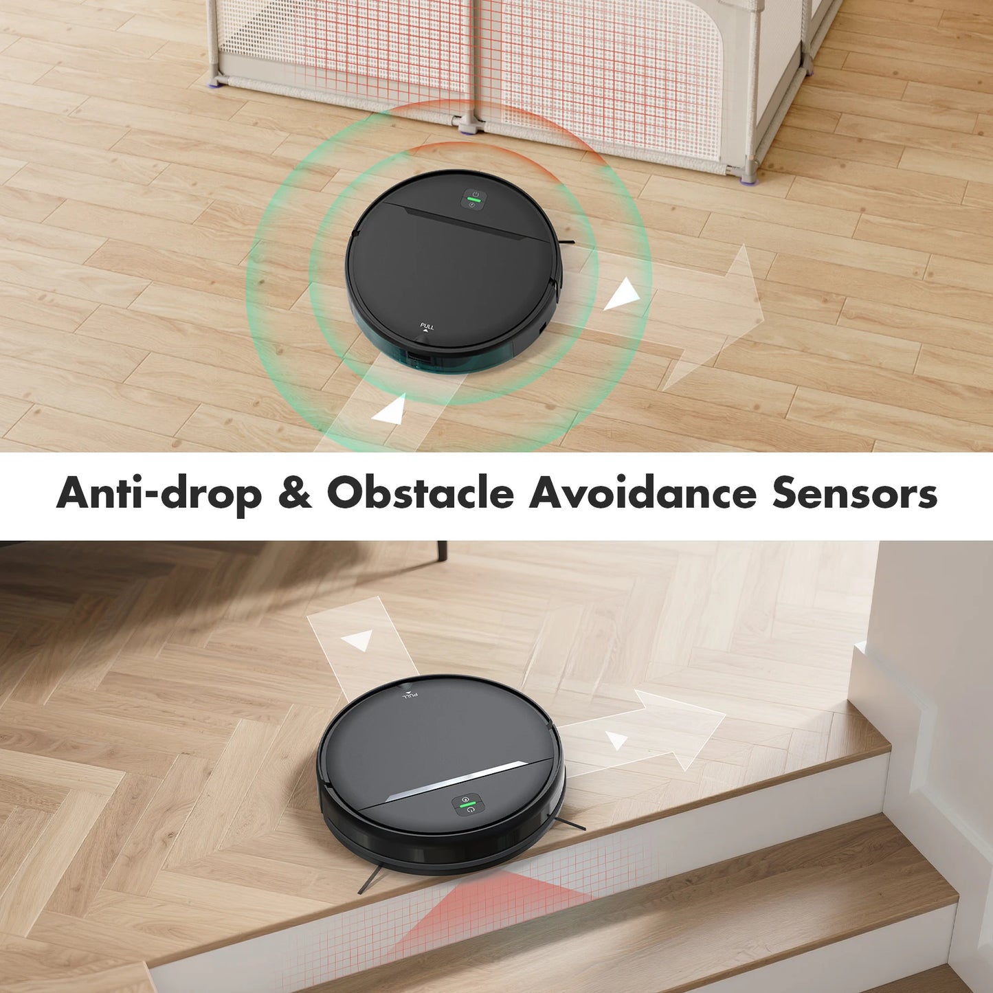 Noreter Robotic Vacuum 35KPa Auto-Charge/Vacuum-Mop 2-in-1 Programmable Cleaner Hardwood/Tile/Carpet Smart Cleaning System