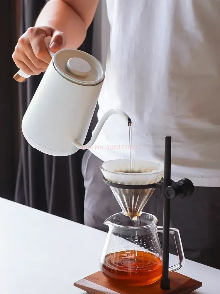 Timemore Fish Smart Electric Pour Over Kettle 600ml 220v Fine Mouth Temperature Control Customize Hand Brew Coffee Pot