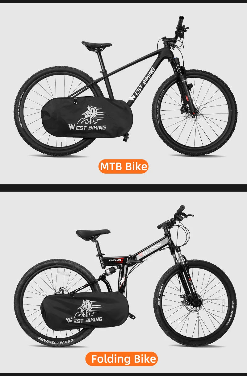 WEST BIKING Bicycle Chain Protector Cover Waterproof Dustproof MTB Road Bike Chainwheel Protection Cover Cycling Equipment