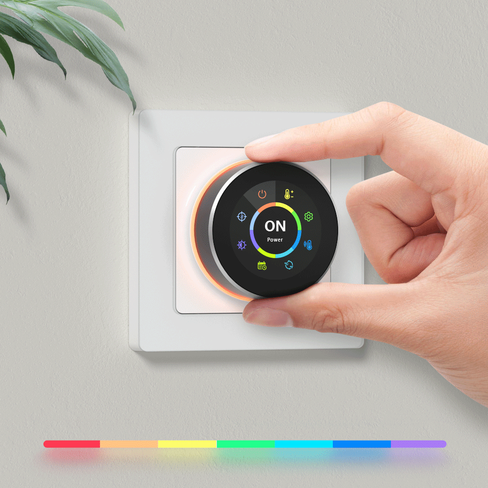 AVATTO Tuya WiFi Smart Knob Thermostat Temperature Controller For Water Gas Boiler Electric Heating Works With Alexa Google Home