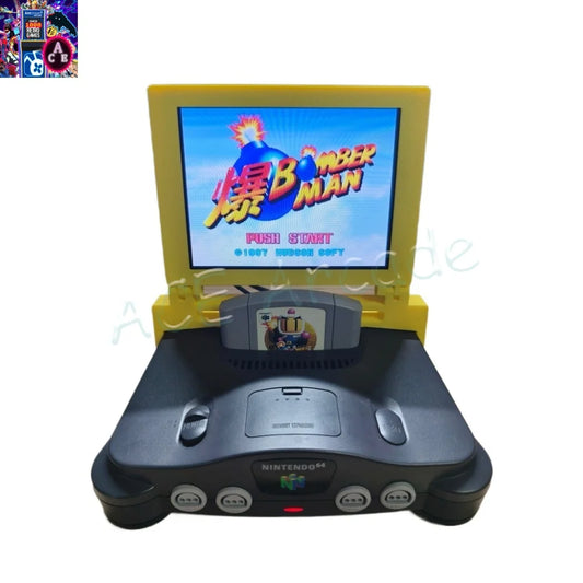 Original Design 64 Bit N64 Host 8-inch 4:3 Mini Portable Screen for Home Retro Arcade Game Console LCD Dedicated Screen