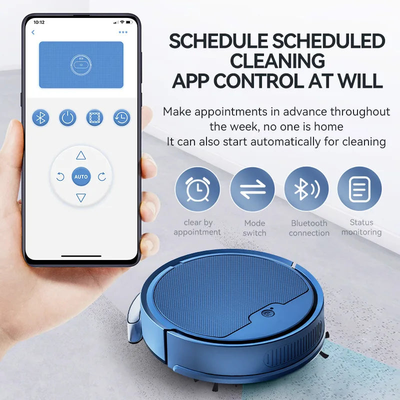 New  3 In 1 Sweeping and Vacuuming Wireless Vacuum Cleaner Smart Sweeping Robot Home Sweeper Sweeping Robots For Home