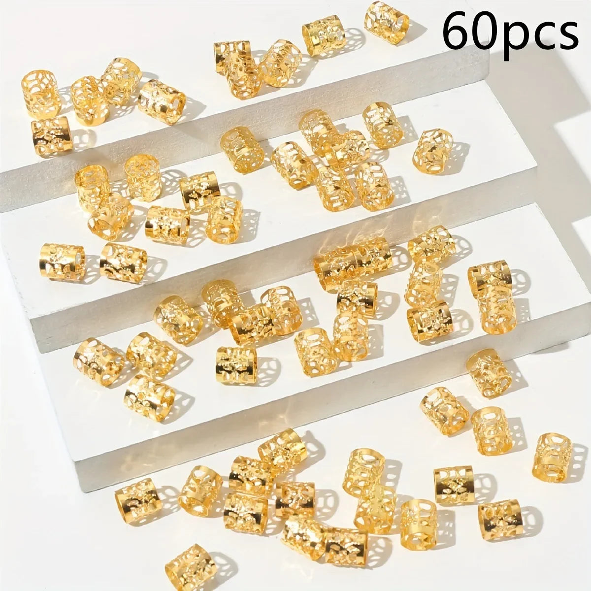 40pcs Loc Hair Jewelry for Braids Hippie Style Alloy Braid Hair Ring for Girls Women Dreadlock Hair Accessories