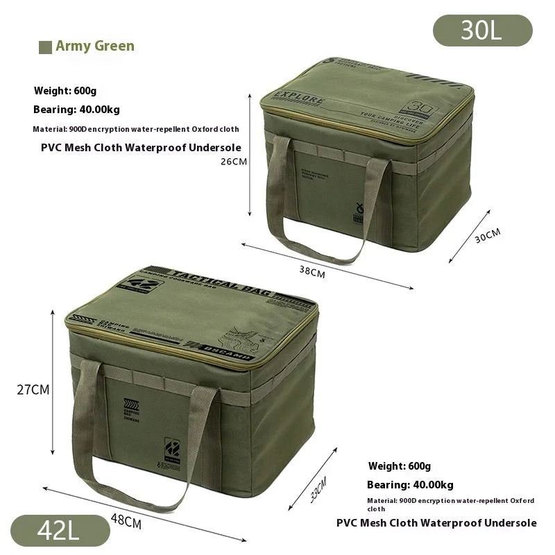 Tactical Camping Storage Bag, 26L Camping Luggage Bag for Hiking, Large Space Cookware Tableware Storage Bag for Picnic