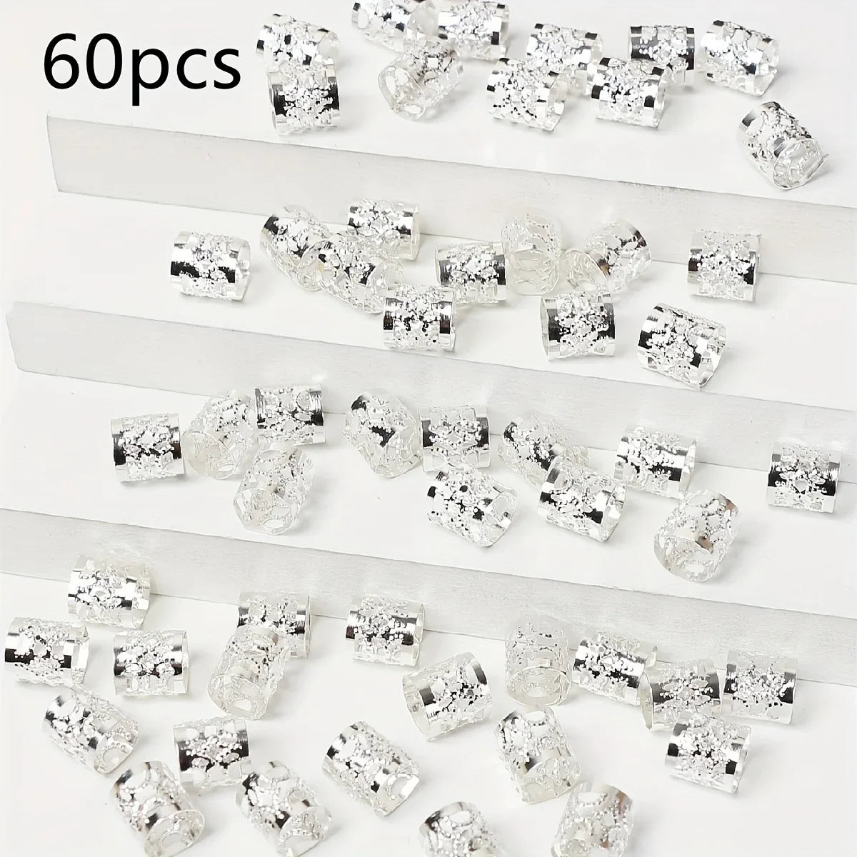 40pcs Loc Hair Jewelry for Braids Hippie Style Alloy Braid Hair Ring for Girls Women Dreadlock Hair Accessories