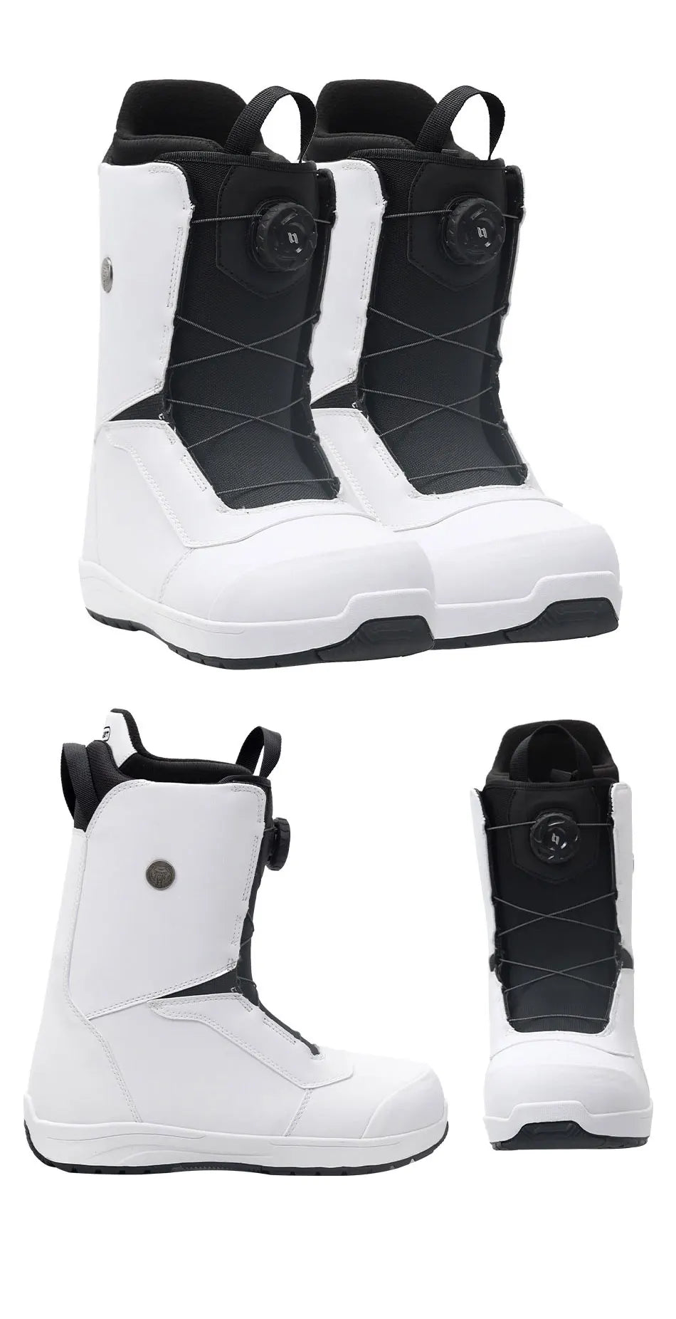 TERROR ONLY Quick Lacing Snowboard Boots FITGO System Single Dial Warm Waterproof Anti-Slip Shoes Men Women