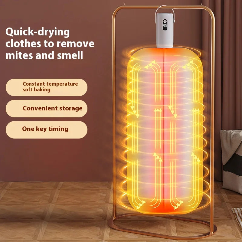 Portable Clothes Dryer Compact Electric Drying Machine for Home Foldable Clothes Dryer Convenient clothing drying in dormitories