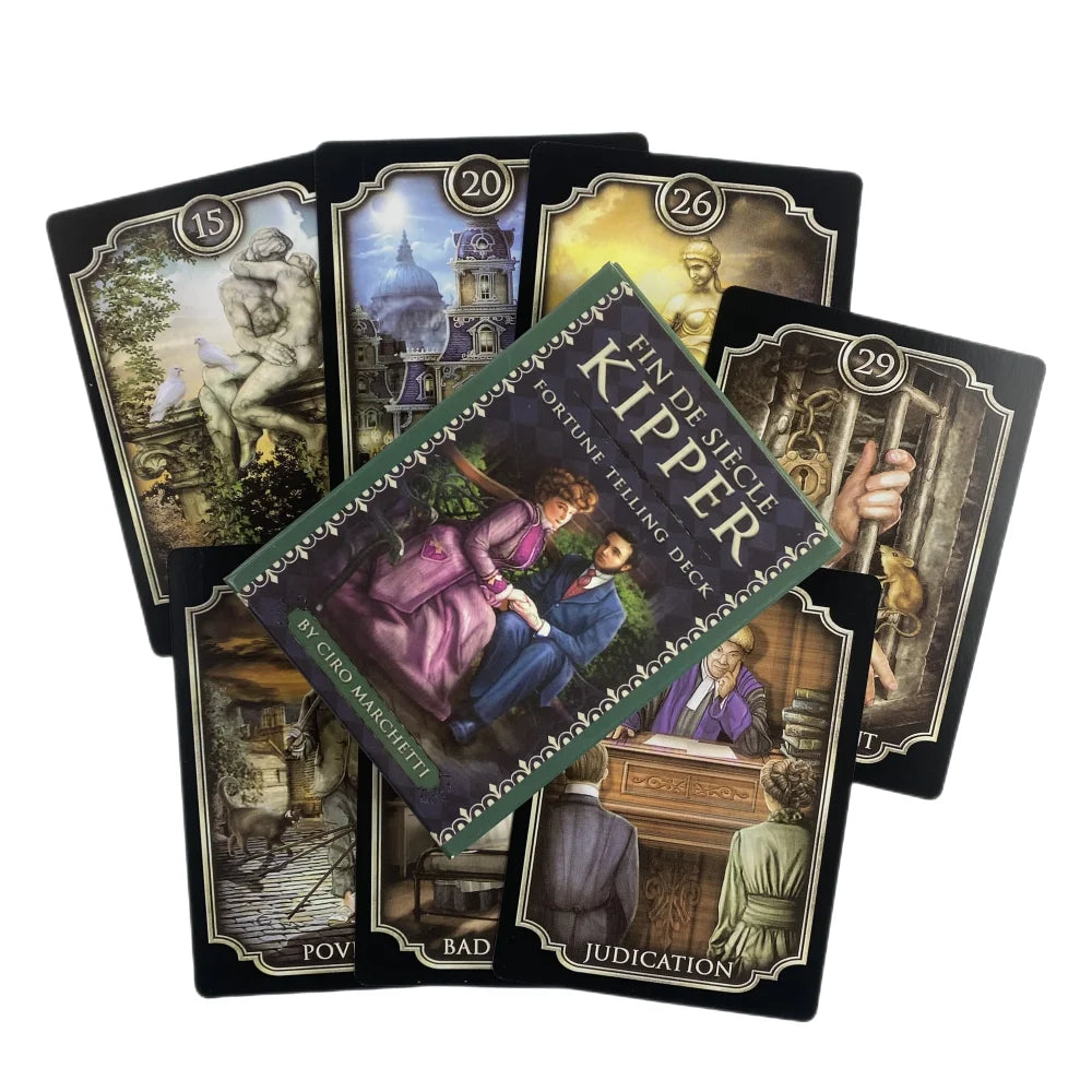 Fin De Siecle Kipper Fortune Telling Deck Oracle Cards Classic Wisdom Divination Visions Tarot Board Games Deck Party Edition