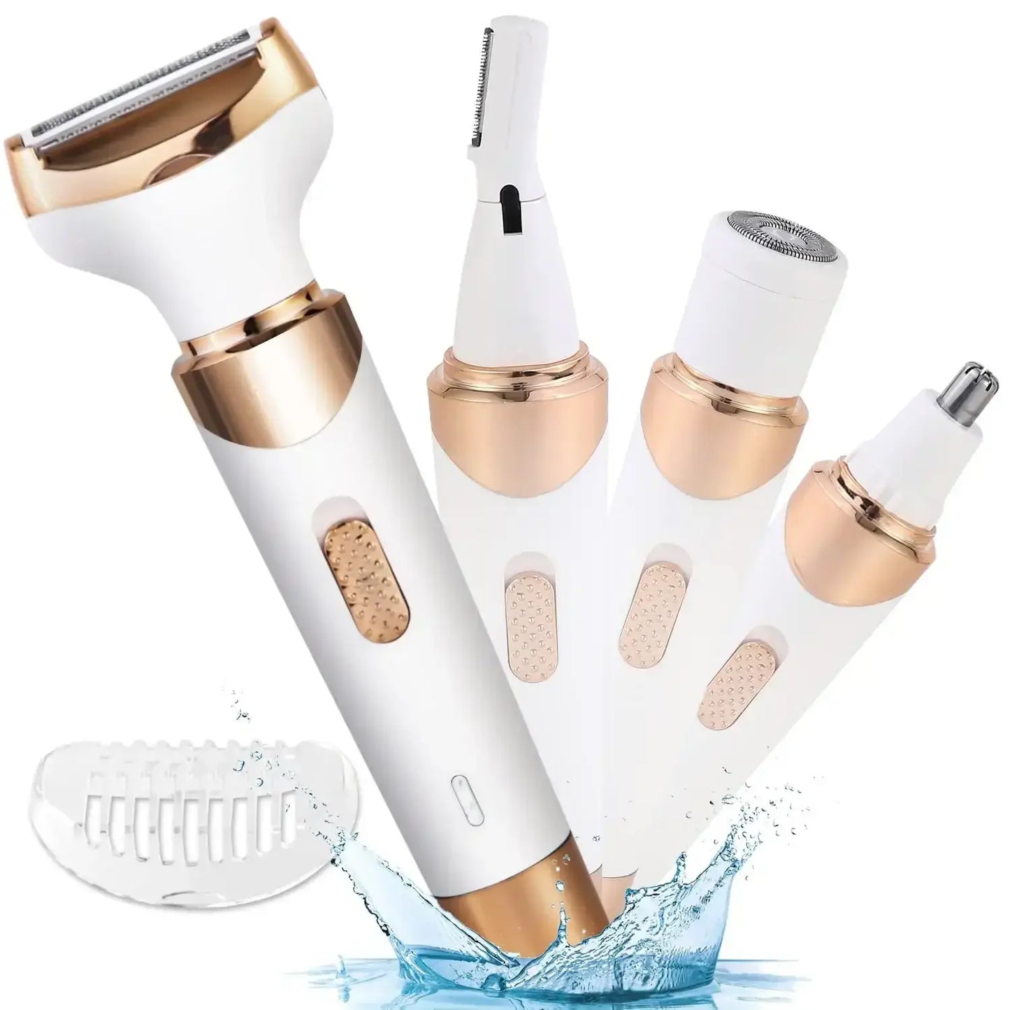 Women Hair Razor,4 In 1, Rechargeable, Face, Leg, Armpi,Bikini, Pubic.