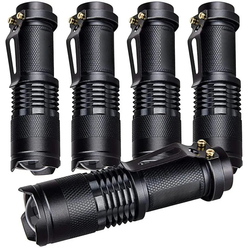 Portable LED Camping Lamps Tactical Flashlights 3-Mode Handheld Powerful LED Torch Light Lanterns Self Defense
