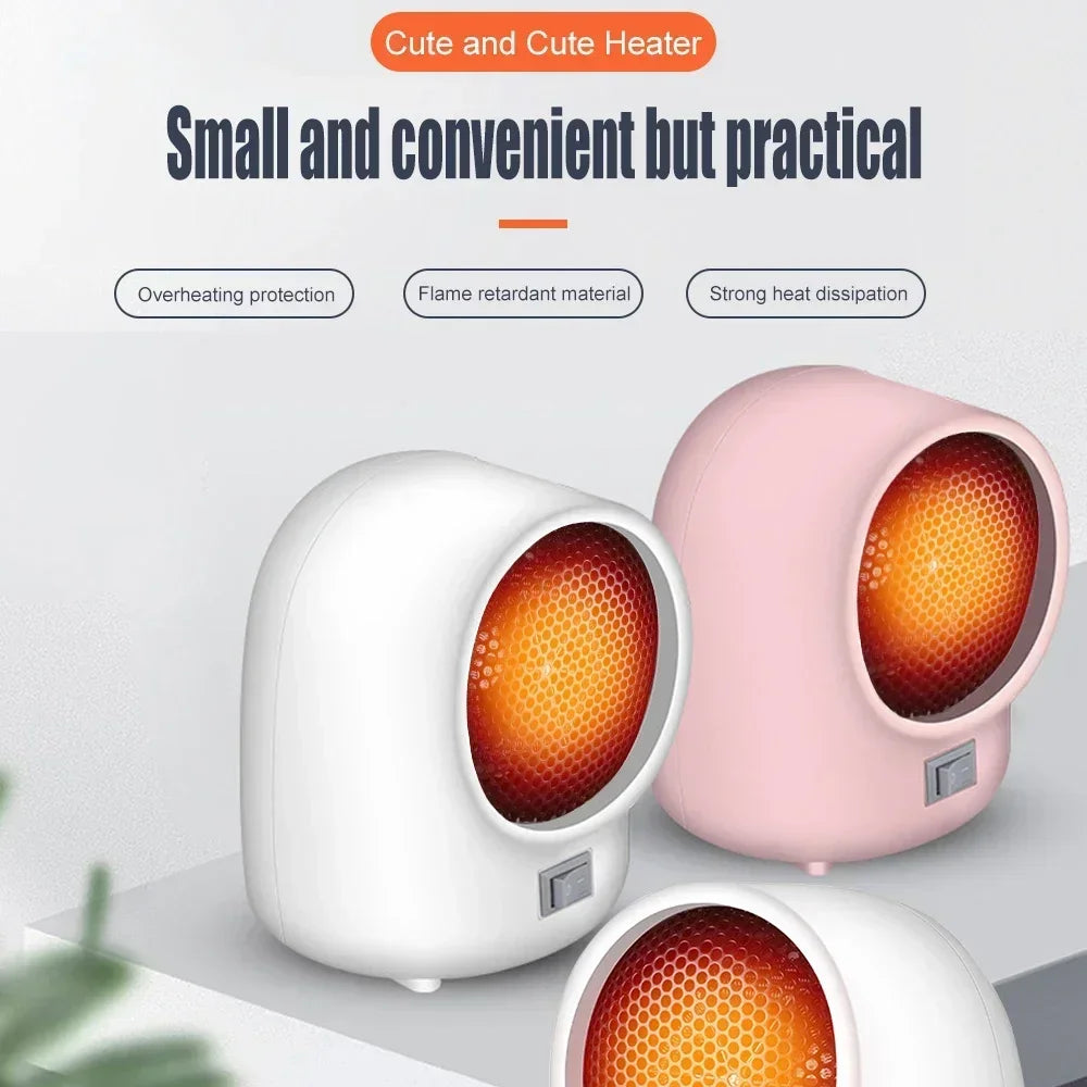 400W Mini Electric Heater 2-speed Quick Heating Home Electric Heater 220V/110V Hot Fan Overheating Protection Air Heat