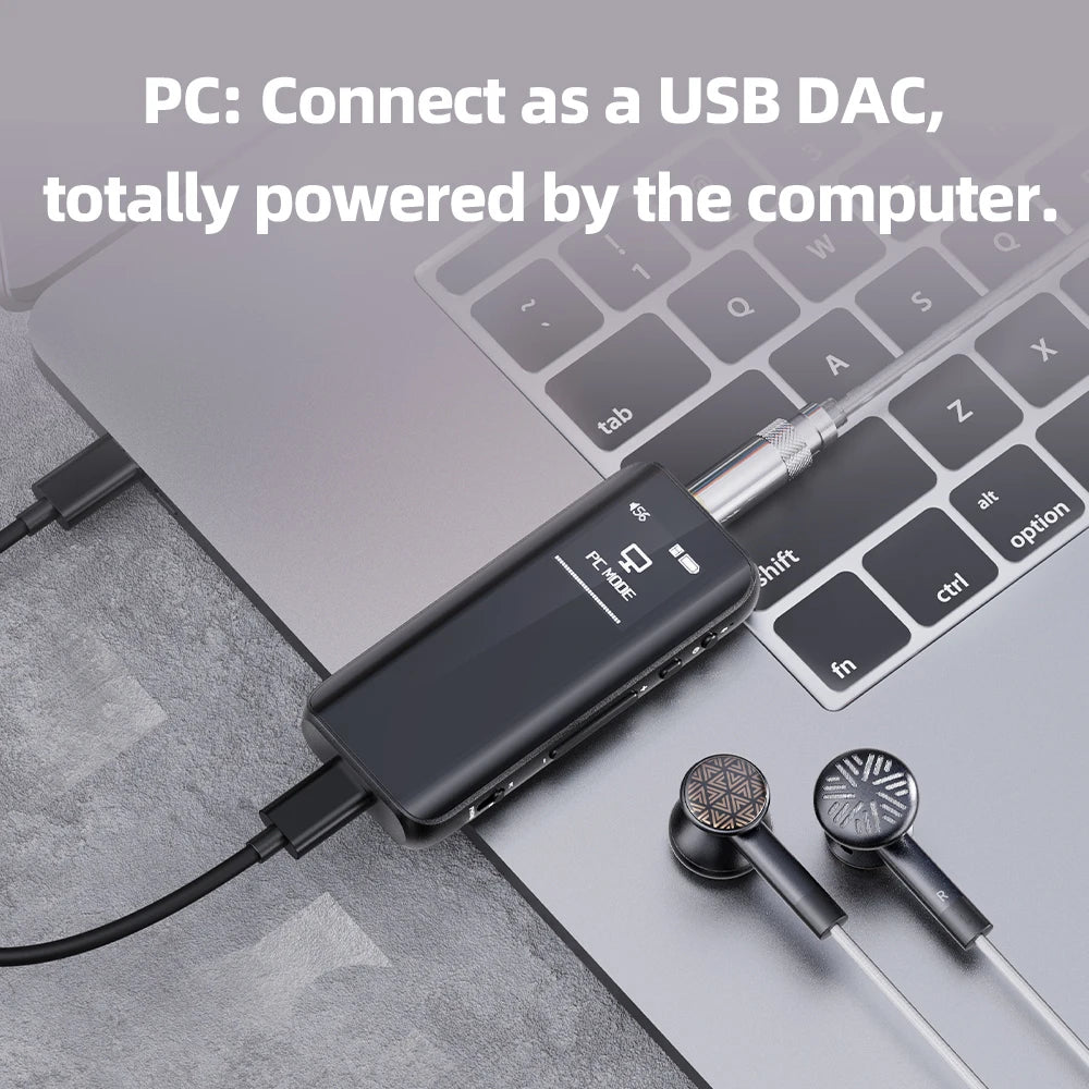FiiO BTR15 Bluetooth 5.1 Headphone Amplifier DSD256 Receiver LDAC/aptX Adaptive with 3.5mm/4.4mm