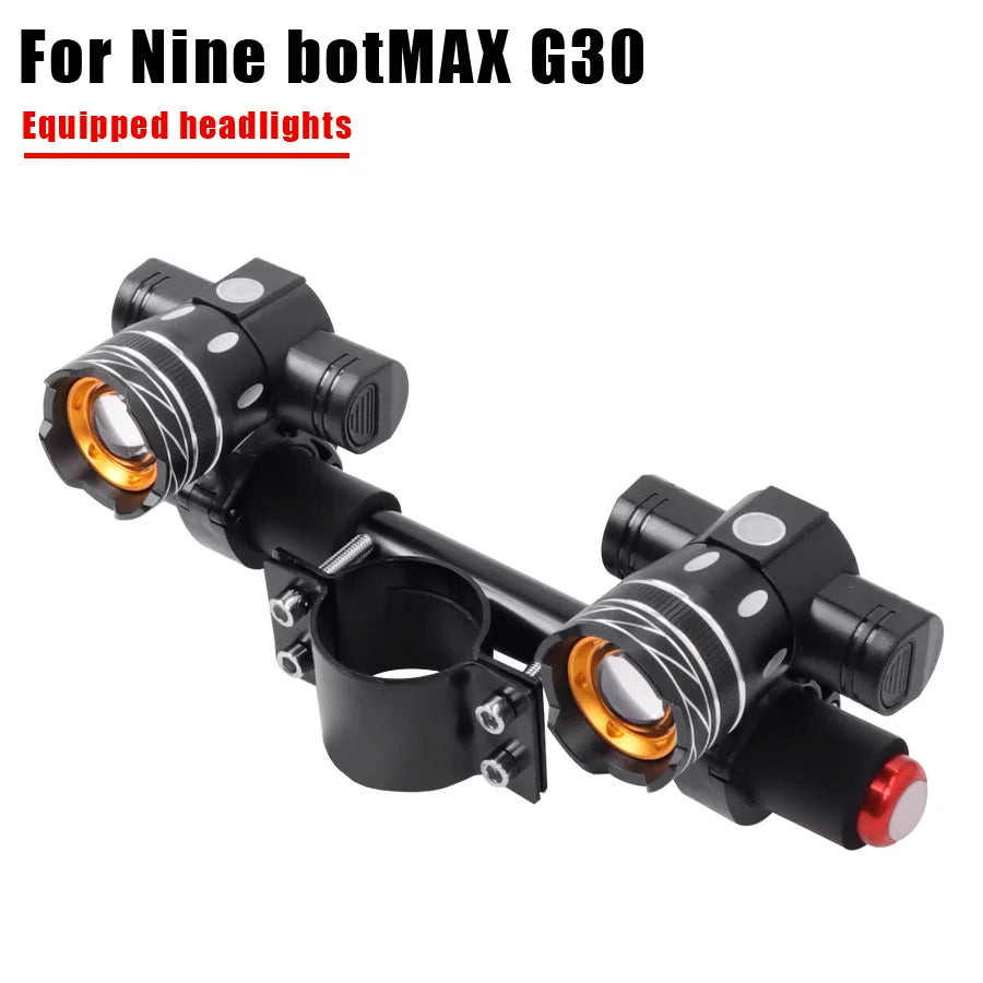 LED Headlight For Xiaomi M365 /Pro Electric Scooter Zoomable 1200mAh Battery USB Rechargeable 150LM XM-L T6 LED Light Front Lamp