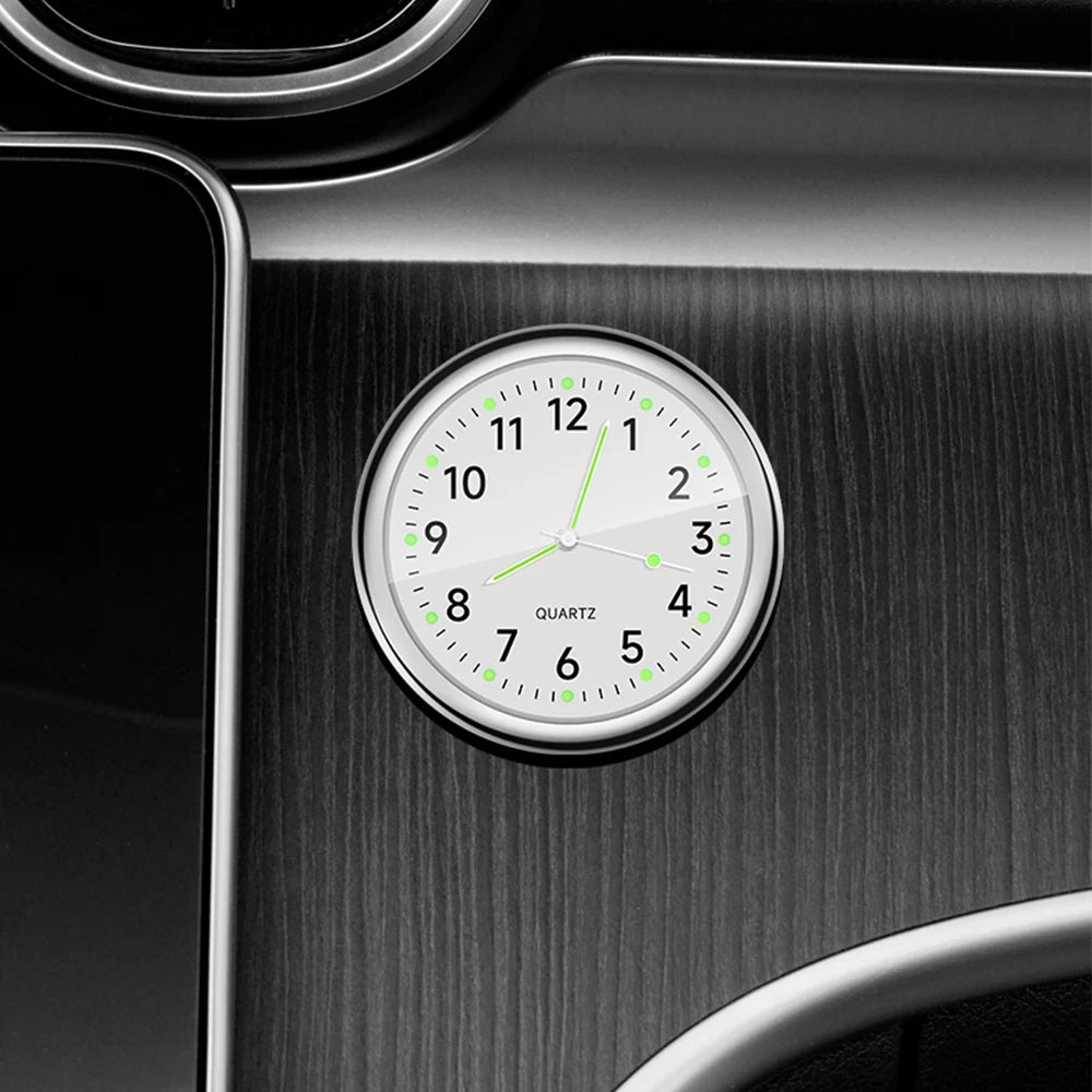 40Mm Luminous Car Clock Waterproof Mini Electronic Clock Quartz Watch Bicycle Motorcycle Watch Auto Dashboard Clock In Car