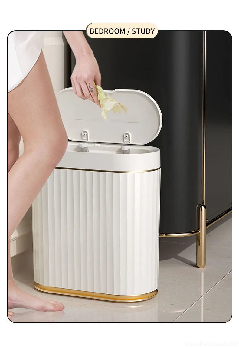 7L/9L Smart Trash Can Electronic Automatic Smart Sensor Garbage Bin Household Toilet Waste Garbage Can for Kitchen Bathroom