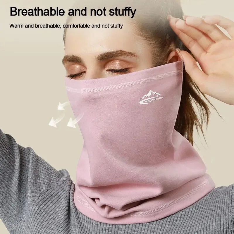 Winter Outdoor Cycling for Both Men and Women, with Plush Warm and Windproof Headscarves and Neck Covers for Face Protection