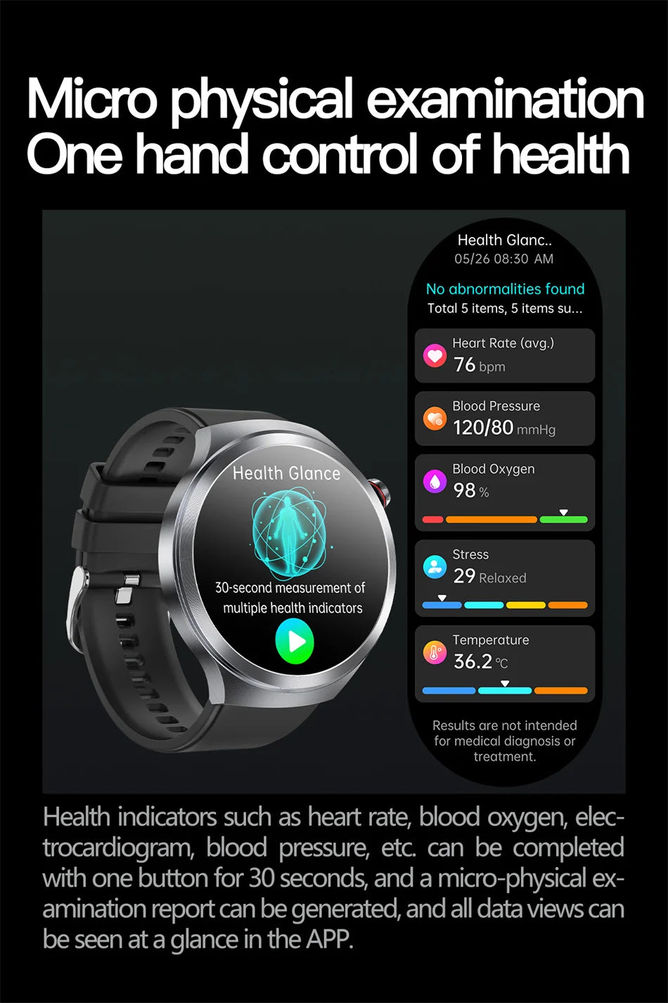 2025 New For HUAWEI Uric Acid Blood Pressure Blood oxygen Body Analysis Smart Watch ECG+PPG Clock Bluetooth call Smart watch Men