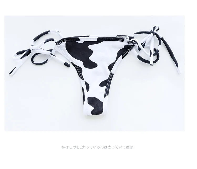 Cow Series Swimsuit Bodysuit Bikini Maid Unifrom Costume Summer Beach Kawaii Girl Swimwear Skirt Uniform Set Cosplay