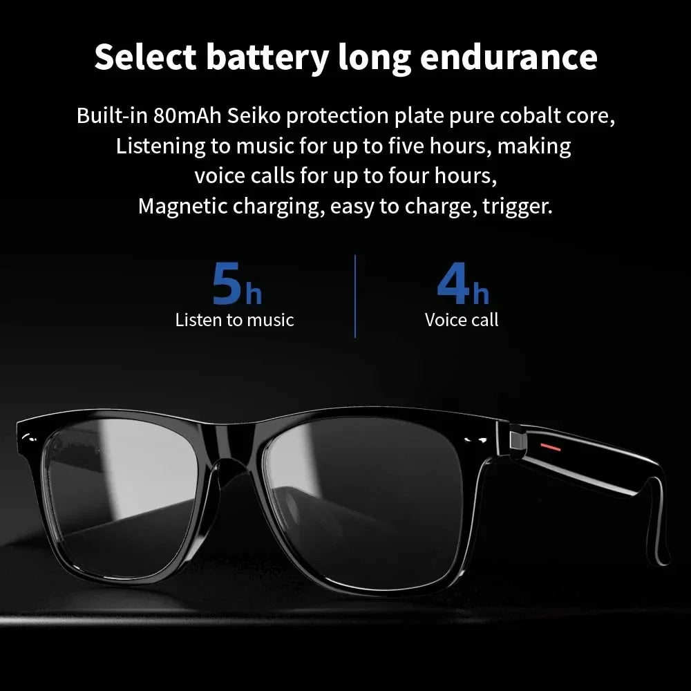 For Xiaomi E13 Smart Glasses:Blue Light Filtering Polarized Sunglass Lenses Audio Built-in Mic & Speakers Touch Voice Assistant