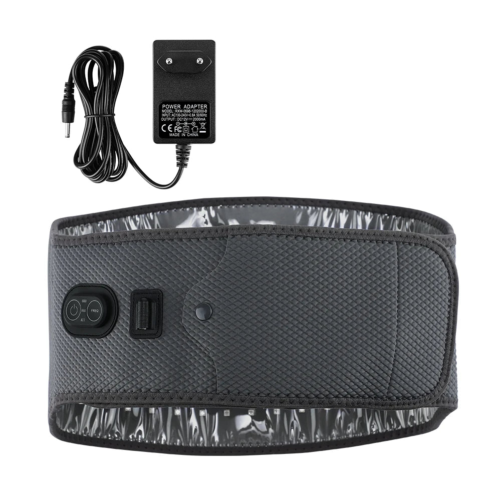 LED Red Light Belt 120Pcs 660nm & 850nm Beads Household Waist Belt Skin Rejuvenation Fatigue Reduction Direct Plug Power Supply