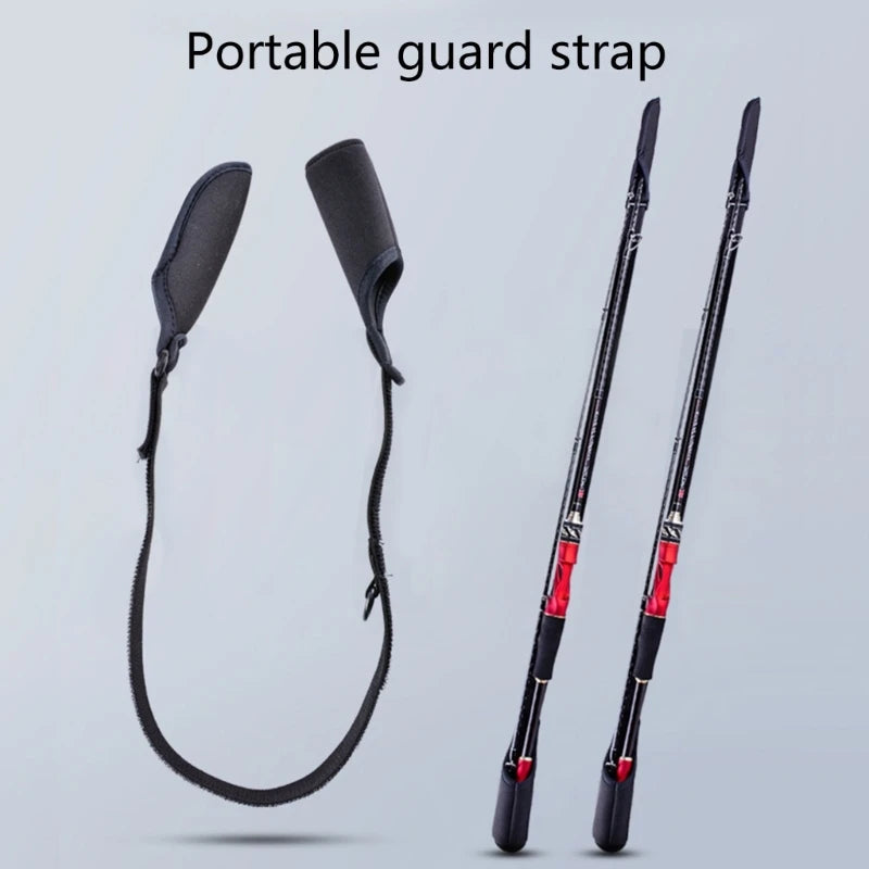 Fishing Rod Socks Srtap Fishing Pole Sleeves Belt Rod Protector Adjustable Rod Cover Protector For Fishing Rod Tube-Case
