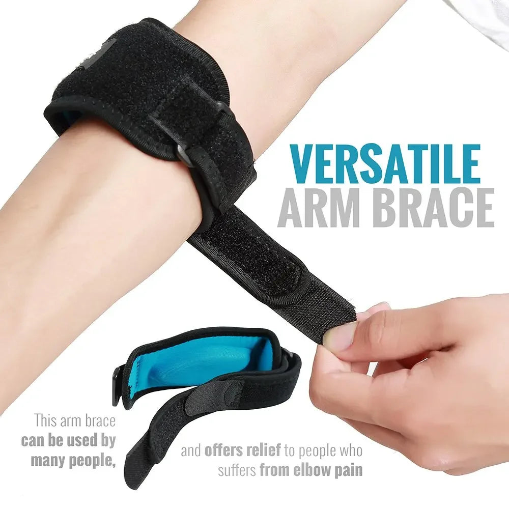 1Pcs Adjustable Elbow Support Basketball Tennis Golf Elbow Strap Elbow Pads Lateral Pain Syndrome Epicondylitis Braces Sports