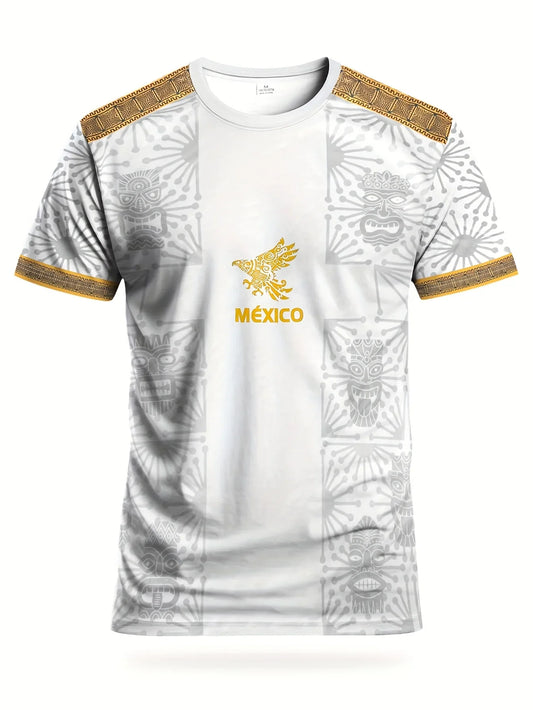 2026 Men Mexico Team Special Edition Jersey Training Jersey Pre-game Warm-up Shirt Short-sleeved Football Jersey Fans T-shirt