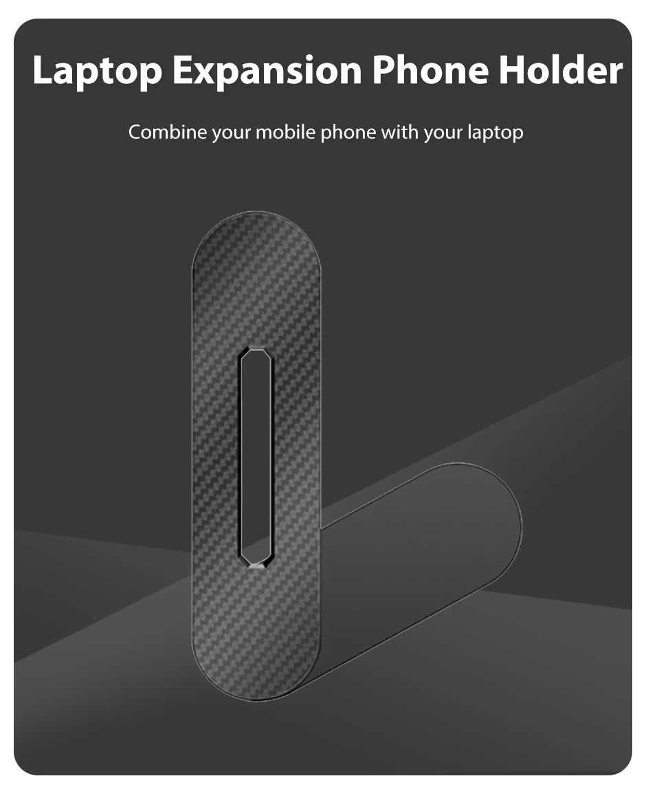 Laptop Screen Expand Magnetic Phone Holder Stand Folding Side Dual-Screen Mount For iPhone 13 14 Pro Max Xiaomi Huawei Bracket