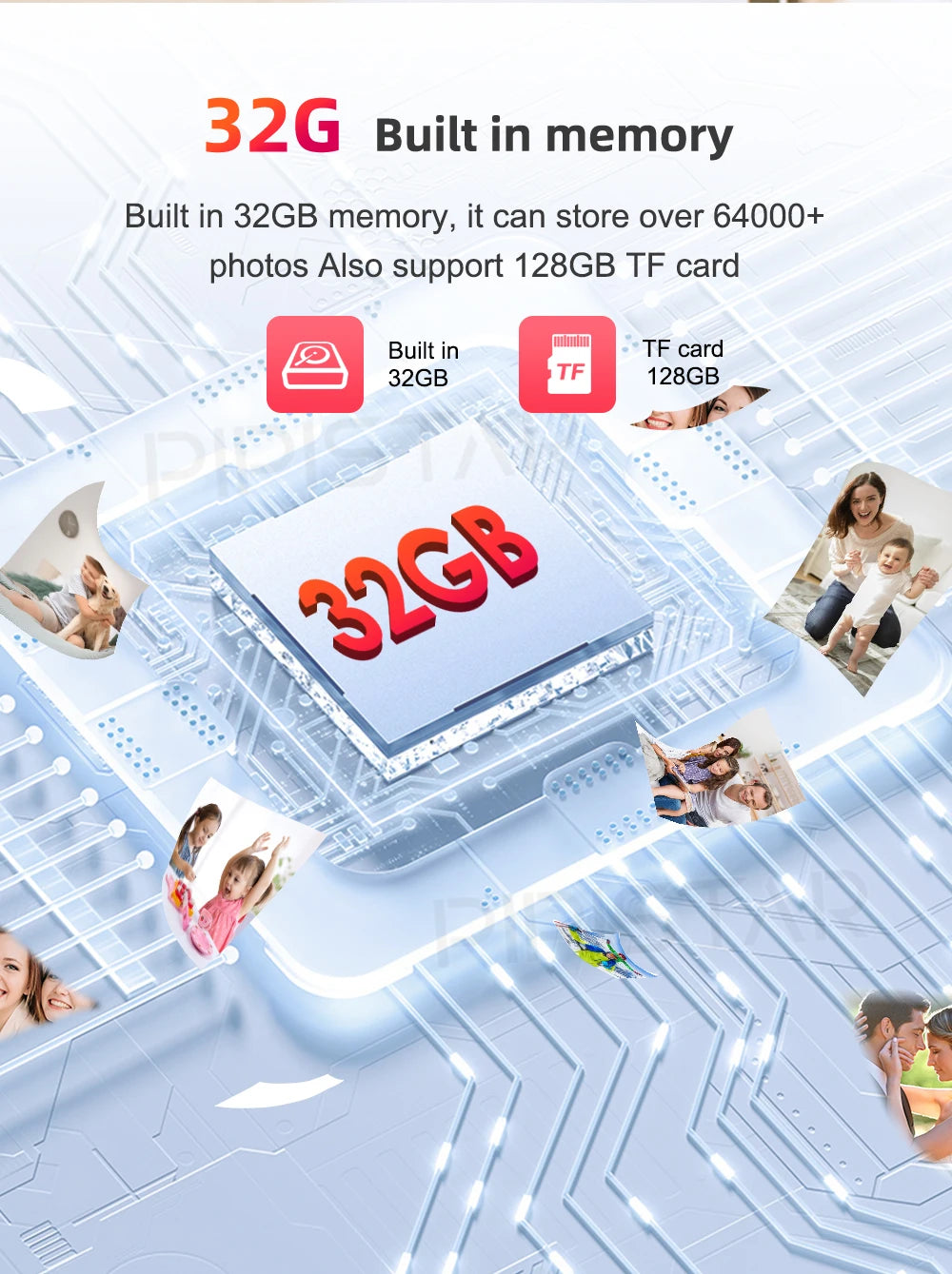 10.1-inch WiFi smart digital photo frame Frameo digital photo frame with high-definition IPS touch screen automatic rotationPicture FramesGoWisse.com