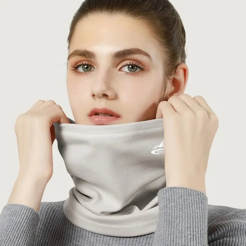 Winter Outdoor Cycling for Both Men and Women, with Plush Warm and Windproof Headscarves and Neck Covers for Face Protection