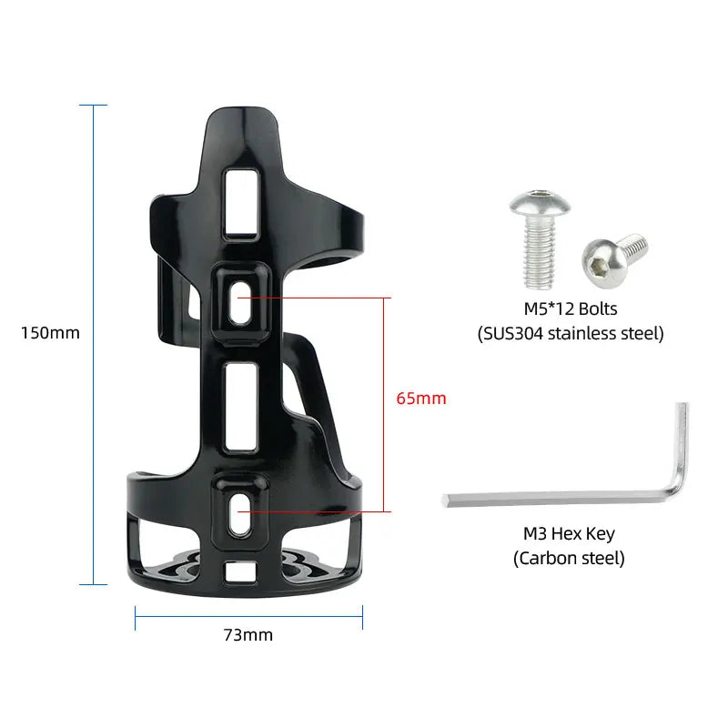 Deemount Bicycle Water Bottle Holder 65mm PC Mold-in Plastic Bottle Cage Carrier Rack Light Weight  Cycling Parts BKG-008