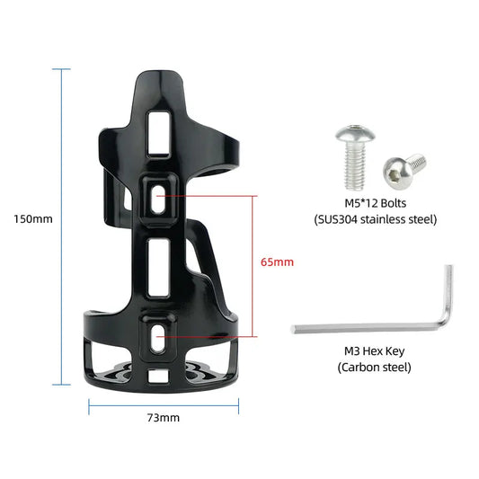 Deemount Bicycle Water Bottle Holder 65mm PC Mold-in Plastic Bottle Cage Carrier Rack Light Weight  Cycling Parts BKG-008