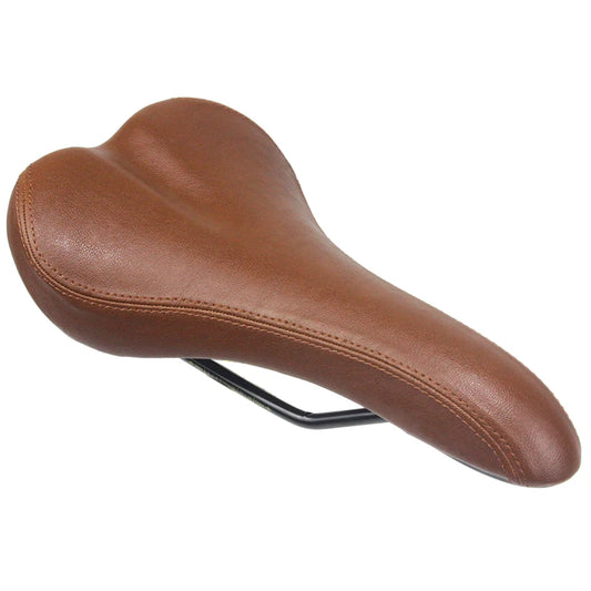HEPPE MTB Road Bike Saddle Vintage Bike Seat Classical Cycling Saddle Retro Cushion Brown PU Leather Bike Saddle Bike Parts