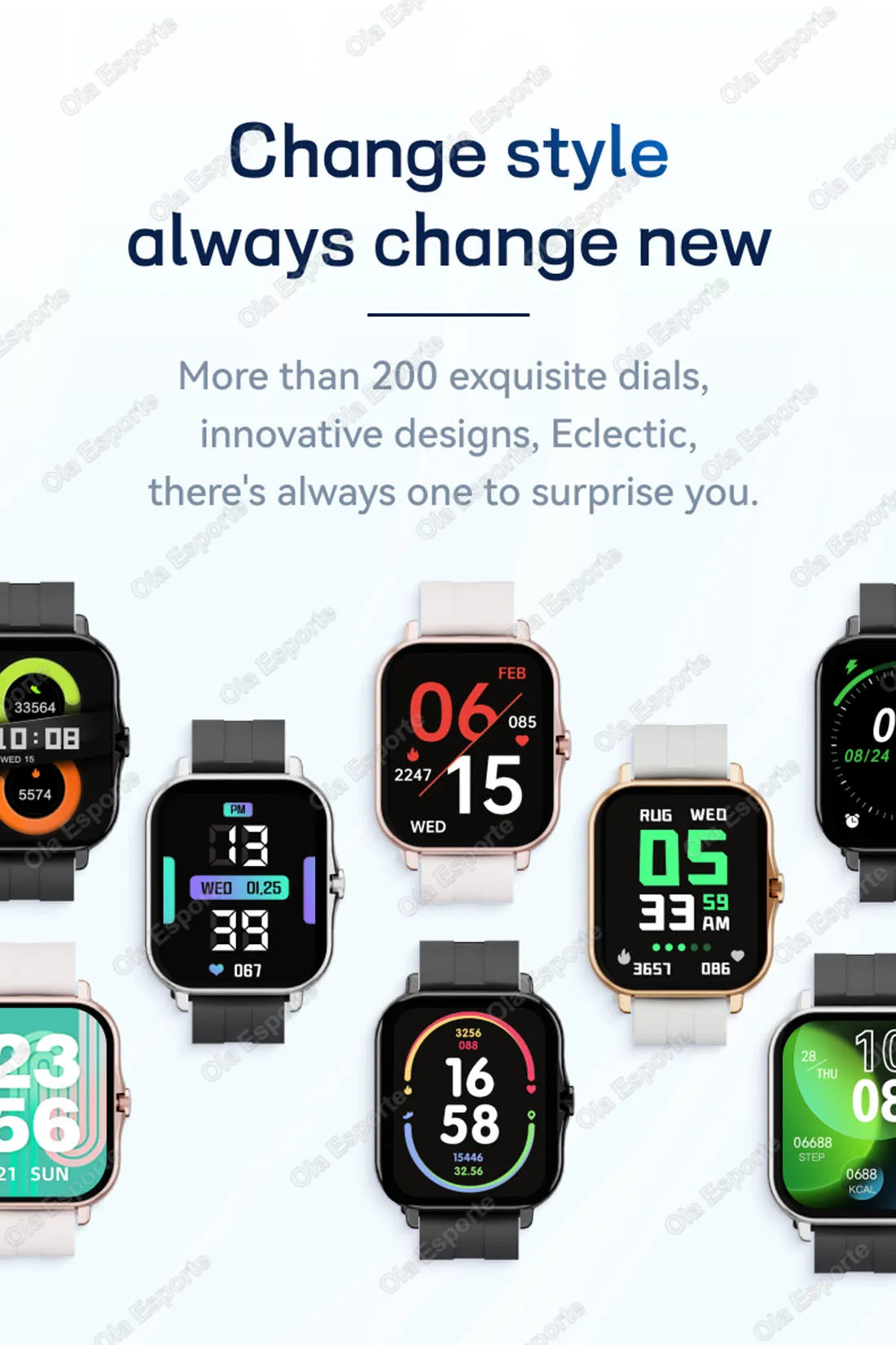 Outdoor Sports Smart Watch Wireless Calling Information Reminder Wallpaper Change Men's and Women's Waterproof Smartwatch 2025