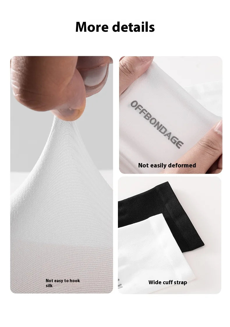 OFFBONDAGE Ice Silk Bicycle Sleeves Cycling Arm Protection Outdoor Sun UV Summer Breathable Protect Sports MTB Road Bike Sleeves