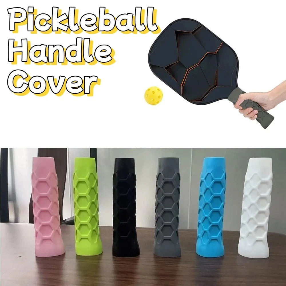 High Elastic Pickleball Racket Handle Sleeve Non-Slip Shock Absorption Pickleball Racket Grip Cover Octagonal Honeycomb