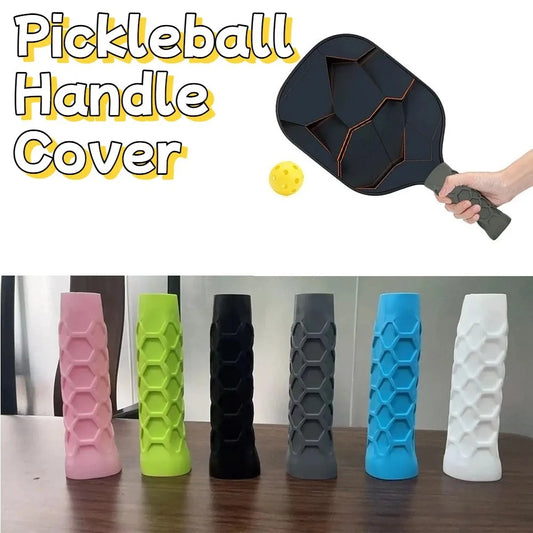 High Elastic Pickleball Racket Handle Sleeve Non-Slip Shock Absorption Pickleball Racket Grip Cover Octagonal Honeycomb