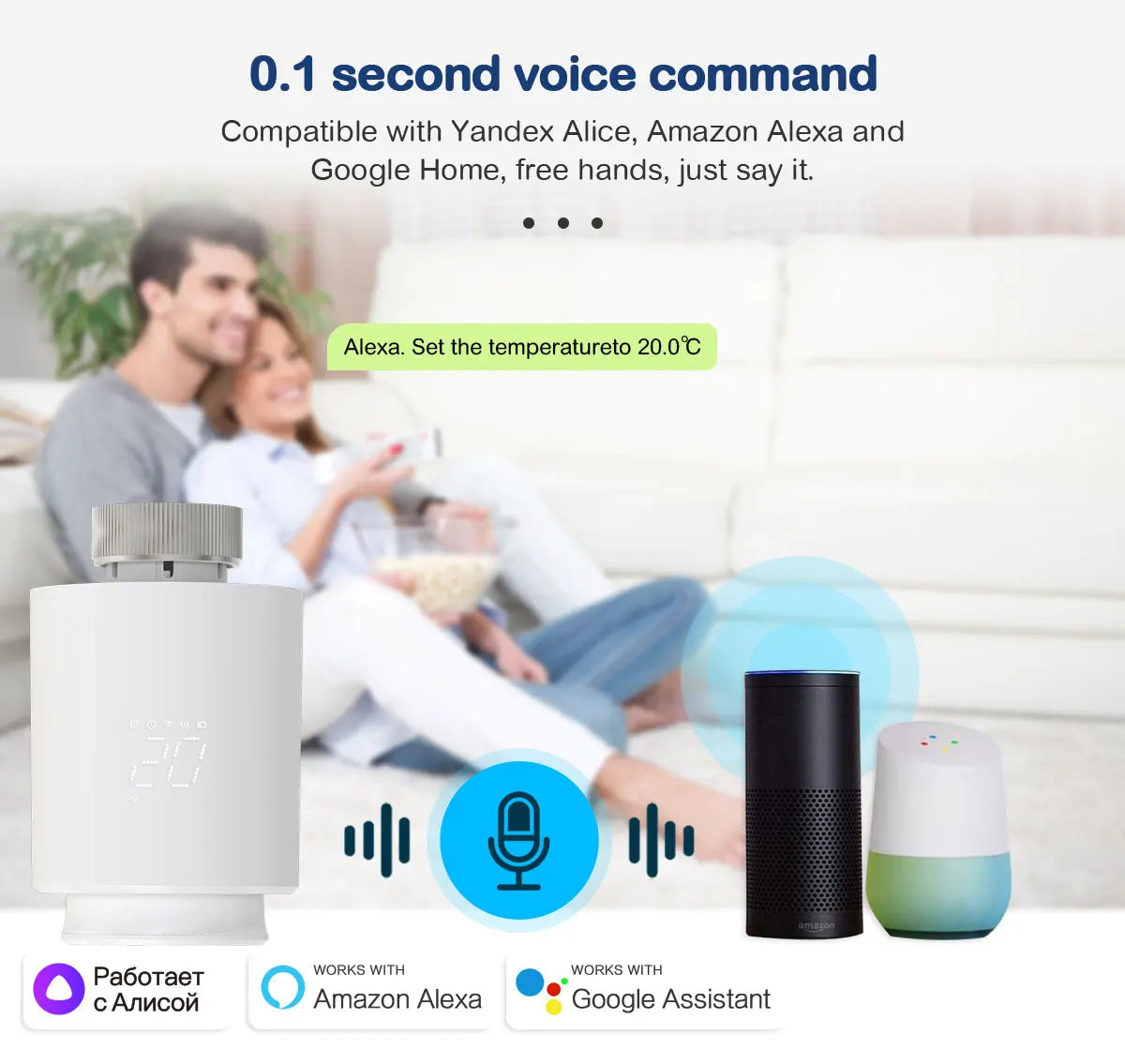 EZAIOT Tuya ZigBee Smart TRV Thermostatic Valve Thermostat Radiator Actuator Temperature Controller Voice Alexa Google Home Alic