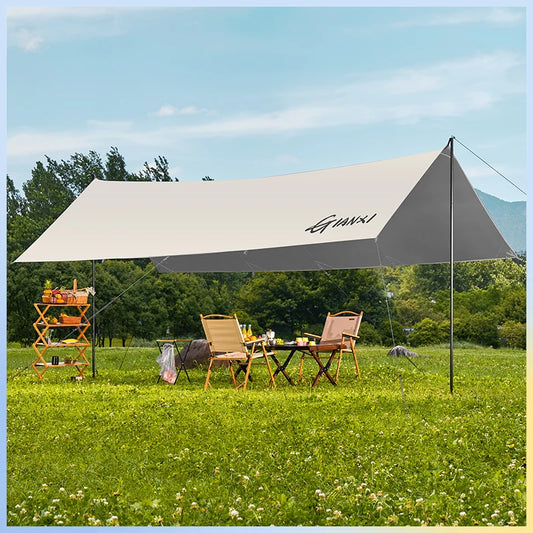 GIANXI Summer Ultralight Outing Camping Awning Gathering Picnic Rectangular Tent Portable Family Outdoor Beach Sunshade