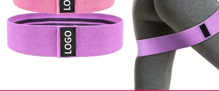 Fabric Resistance Hip Booty Bands Glute Thigh Elastic Workout Bands Squat Circle Stretch Fitness Strips Loops Yoga Gym Equipment