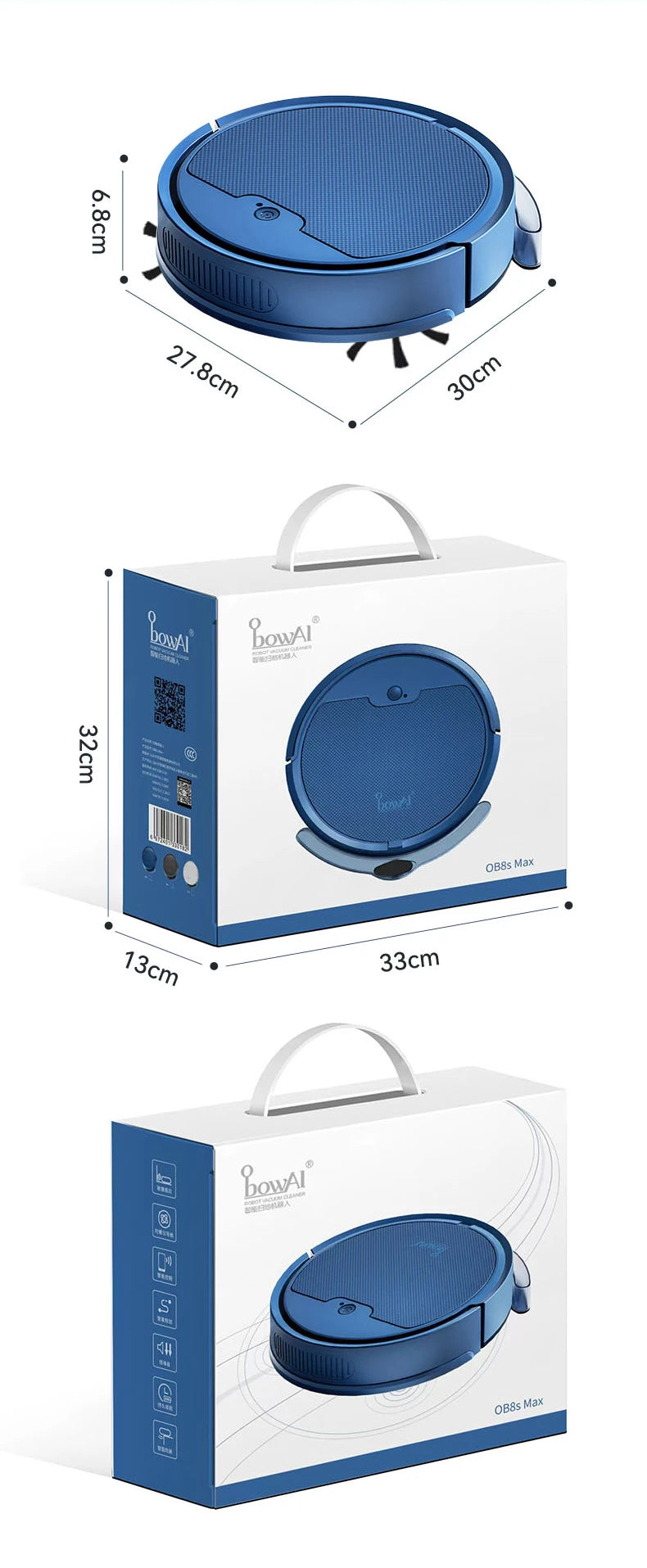 New  3 In 1 Sweeping and Vacuuming Wireless Vacuum Cleaner Smart Sweeping Robot Home Sweeper Sweeping Robots For Home